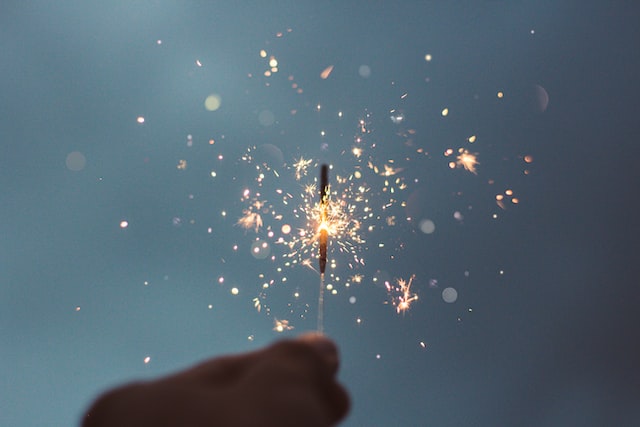sparkler by Cristian Escobar/Unsplash